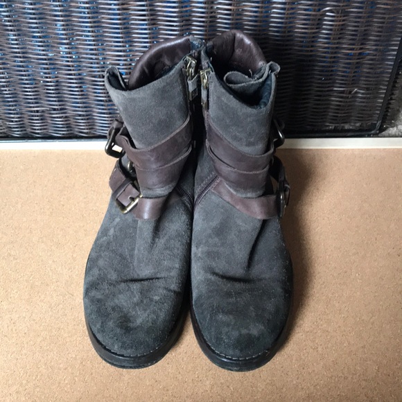 Brown Leather Suede mid boots - Picture 2 of 7